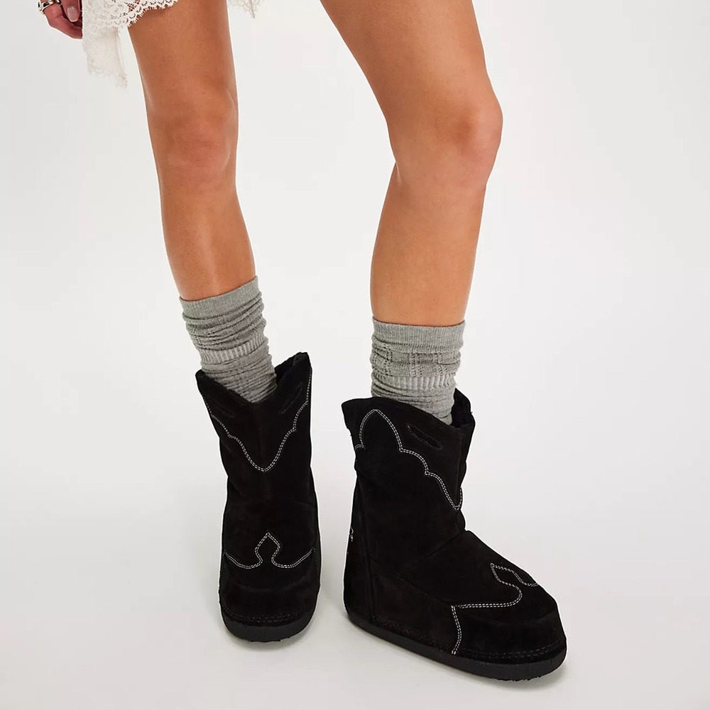 Inuikii x Free People Cowboy Embroidery Boots